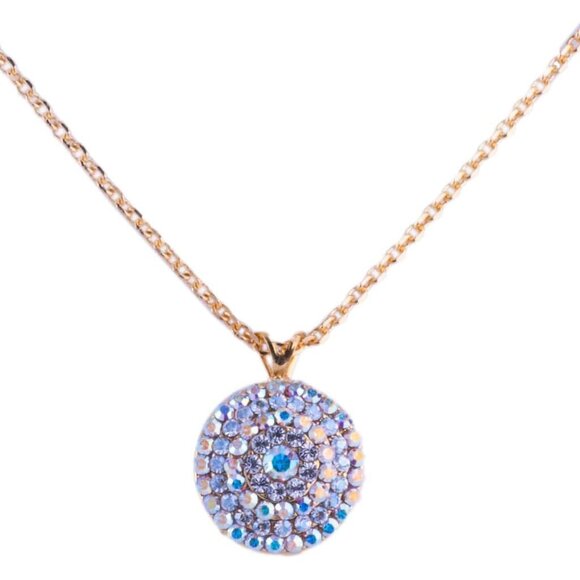 Mariana Winds of Change Gold Circle Crystal Mix Pave Pendant Necklace 1165 NWT - Picture 1 of 1